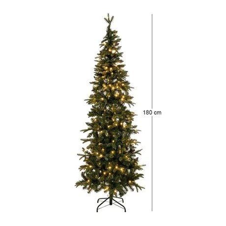ΔΕΝΔΡΟ PRE-LIT SLIM ALPINE 180EK ΜΕ 200 LED ΛΕΥΚΑ ΛΑΜΠΑΚΙΑ