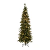 CHRISTMAS TREE PRE-LIT SLIM ALPINE 240CM WITH 400 LED WARM WHITE