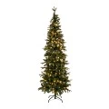 CHRISTMAS TREE PRE-LIT SLIM ALPINE 240CM WITH 400 LED WARM WHITE