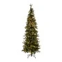 CHRISTMAS TREE PRE-LIT SLIM ALPINE 240CM WITH 400 LED WARM WHITE