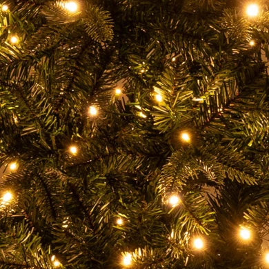 CHRISTMAS TREE PRE-LIT SLIM ALPINE 240CM WITH 400 LED WARM WHITE