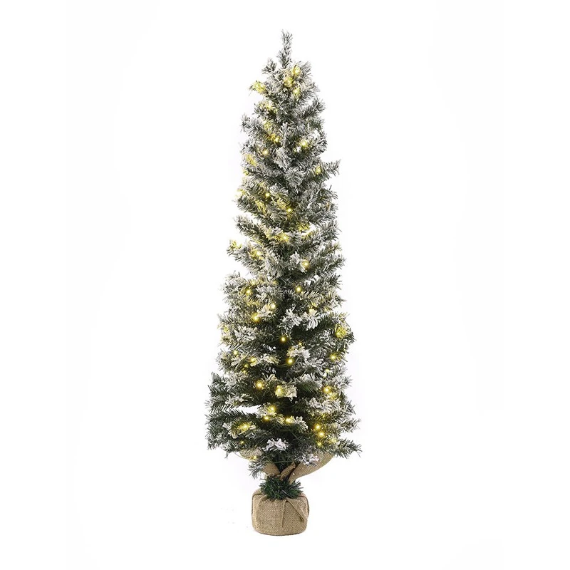 ΔΕΝΔΡΟ PRE-LIT SNOW PENCIL Φ40Χ120ΕΚ ΜΕ 100 ΛΕΥΚΑ ΛΑΜΠΑΚΙΑ
