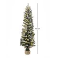 ΔΕΝΔΡΟ PRE-LIT SNOW PENCIL Φ40Χ120ΕΚ ΜΕ 100 ΛΕΥΚΑ ΛΑΜΠΑΚΙΑ