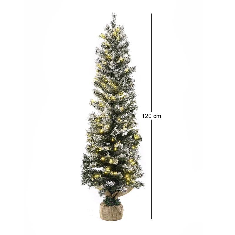 ΔΕΝΔΡΟ PRE-LIT SNOW PENCIL Φ40Χ120ΕΚ ΜΕ 100 ΛΕΥΚΑ ΛΑΜΠΑΚΙΑ