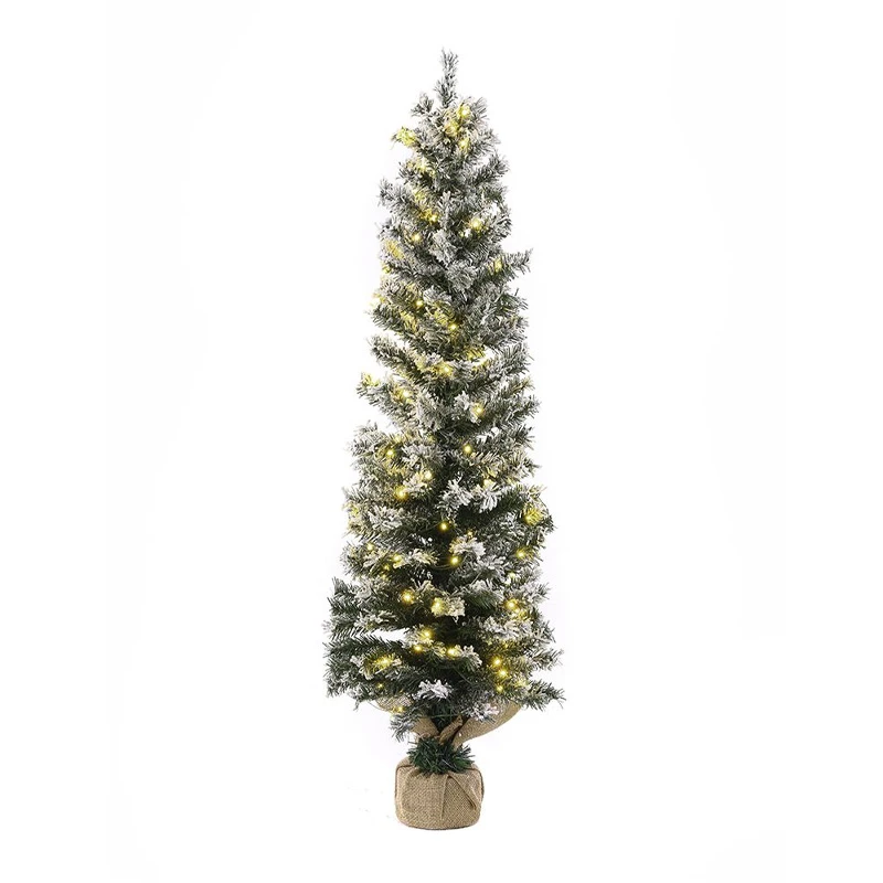 ΔΕΝΔΡΟ PRE-LIT SNOW PENCIL Φ45Χ150ΕΚ ΜΕ 140 ΛΕΥΚΑ ΛΑΜΠΑΚΙΑ