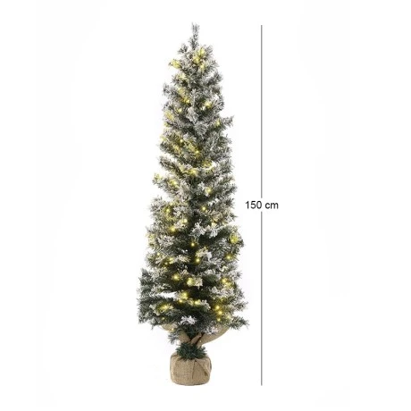 ΔΕΝΔΡΟ PRE-LIT SNOW PENCIL Φ45Χ150ΕΚ ΜΕ 140 ΛΕΥΚΑ ΛΑΜΠΑΚΙΑ
