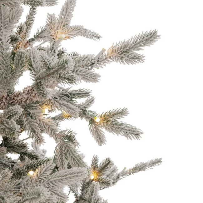 ΔΕΝΔΡΟ PRE-LIT SNOWY CRYSTAL 210ΕΚ ΜΕ 450 LED ΛΕΥΚΑ ΖΕΣΤΑ ΛΑΜΠΑΚΙΑ 8ΠΡΟΓΡΑΜΜΑΤΩΝ