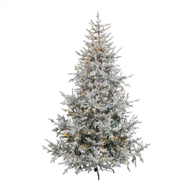 ΔΕΝΔΡΟ PRE-LIT SNOWY CRYSTAL 270ΕΚ ΜΕ 770 LED ΛΕΥΚΑ ΖΕΣΤΑ ΛΑΜΠΑΚΙΑ 8ΠΡΟΓΡΑΜΜΑΤΩΝ