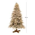 CHRISTMAS TREE   PRE LIT SNOWY JERSEY PINE   180CM WITH 600 WARM WHITE LED AND MULTICLOLOR