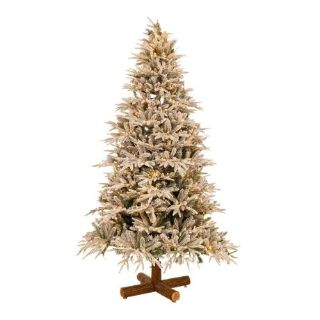 CHRISTMAS TREE   PRE LIT SNOWY JERSEY PINE   210CM WITH 800 WARM WHITE LED AND MULTICLOLOR