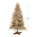CHRISTMAS TREE   PRE LIT SNOWY JERSEY PINE   210CM WITH 800 WARM WHITE LED AND MULTICLOLOR