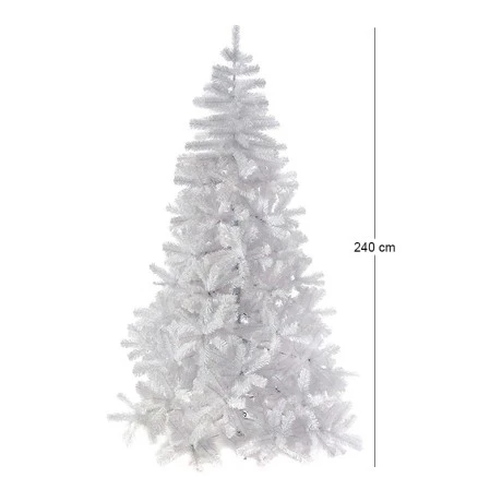 WHITE CHRISTMAS TREE SUPER COLORADO DE LUX 240CM