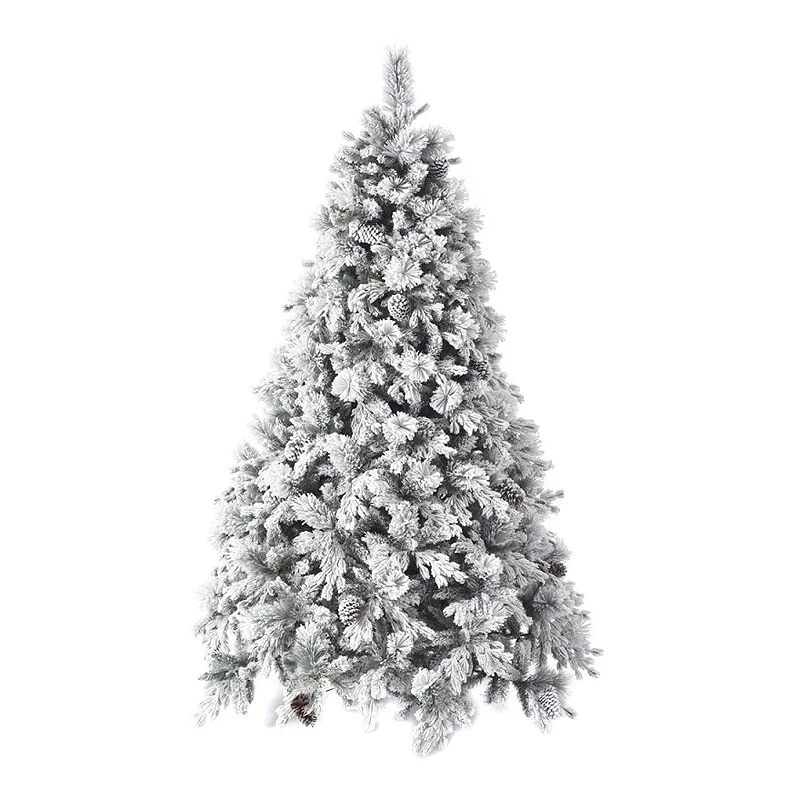 CHRISTMAS TREE FLOCKED ALASKA 210CM