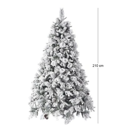 CHRISTMAS TREE FLOCKED ALASKA 210CM