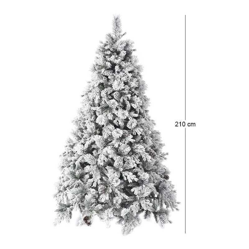 CHRISTMAS TREE FLOCKED ALASKA 210CM