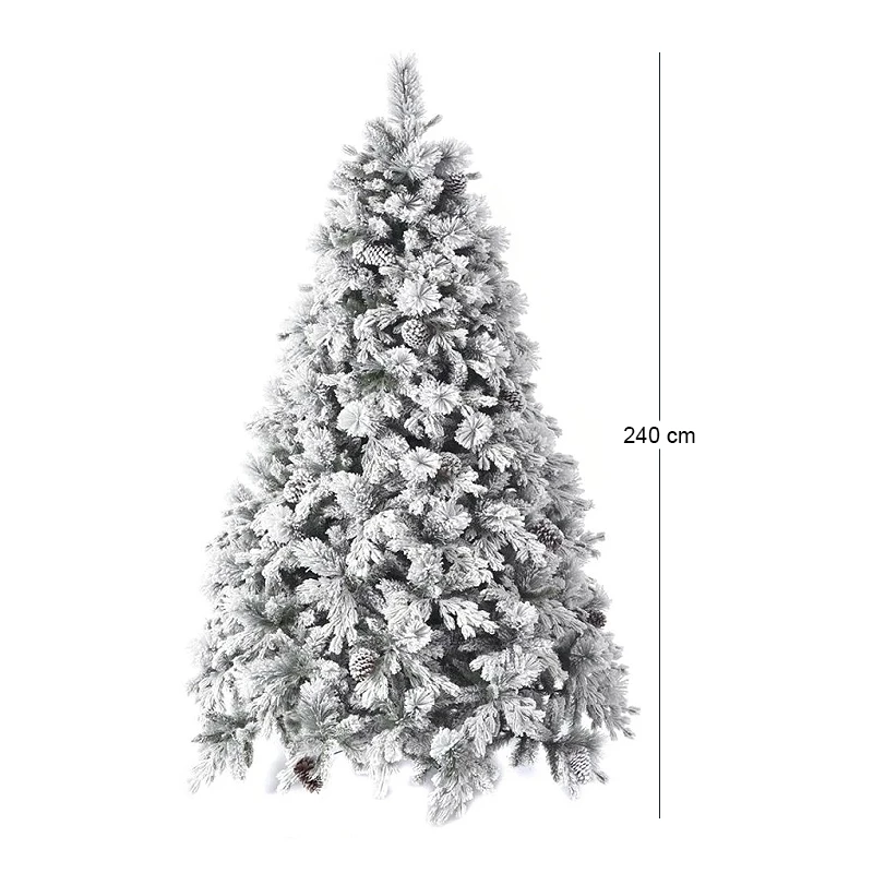 CHRISTMAS TREE FLOCKED ALASKA 240CM