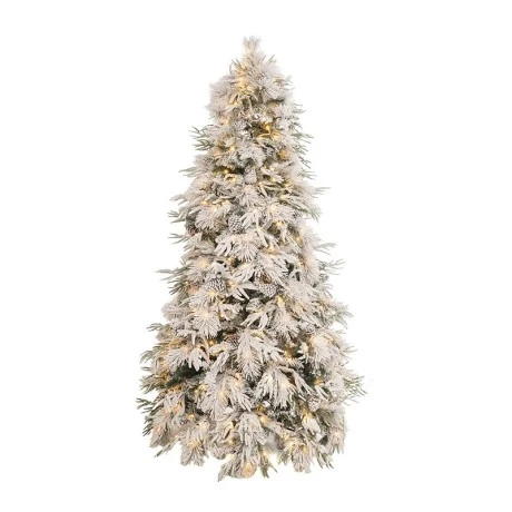 CHRISTMAS TREE PRE-LIT SNOWY WONDERLAND 180CM WITH 260 LED WARM WHITE LIGHTS 8 FUNCTIONS (PE)