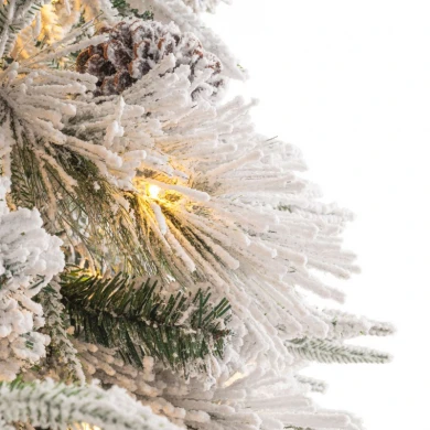 ΔΕΝΤΡΟ PRE-LIT SNOWY WONDERLAND 180ΕΚ ΜΕ 260 LED ΛΕΥΚΑ ΖΕΣΤΑ ΛΑΜΠΑΚΙΑ 8 ΠΡΟΓΡΑΜΜΑΤΩΝ