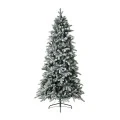 CHRISTMAS TREE SNOW WHITE 210CM WITH 370LED LIGHTS
