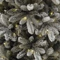 CHRISTMAS TREE SNOW WHITE 210CM WITH 370LED LIGHTS