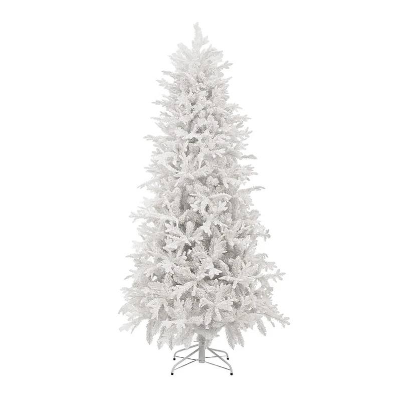 WHITE FLOCKED CHRISTMAS TREE  240CM