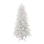 WHITE FLOCKED CHRISTMAS TREE  240CM