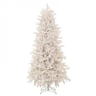 WHITE FLOCKED CHRISTMAS TREE  240CM