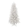 WHITE FLOCKED CHRISTMAS TREE 270CM