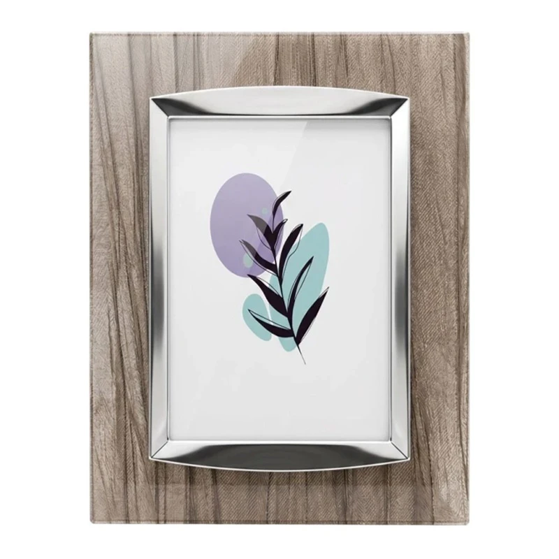 ACRYLIC PHOTO FRAME IN CLEAR SILVER COLOR 22X17CM