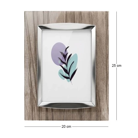 ACRYLIC PHOTO FRAME IN CLEAR SILVER COLOR 25X20CM