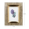 ACRYLIC PHOTO FRAME IN CLEAR GOLD COLOR 22X17CM