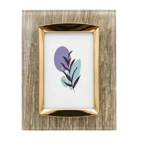 ACRYLIC PHOTO FRAME IN CLEAR GOLD COLOR 25X20CM