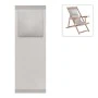 Perforated cloth 2x1 professional with pillow in ecru color for lounge armchair 206 Megapap