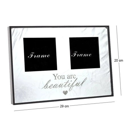ΔΙΠΛΗ ΓΥΑΛΙΝΗ ΚΟΡΝΙΖΑ 29x20EK YOU ARE BEAUTIFUL