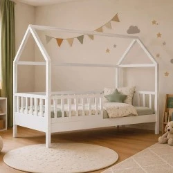 Κρεβάτι παιδικό Dream Montessori ξύλο πεύκου χρώμα λευκό με στρώμα 90x190/19εκ. Κρεβάτι παιδικό Dream Montessori ξύλο πεύκου χρώμα λευκό με στρώμα 90x190/19εκ.
