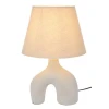 ELEPHANT CERAMIC LAMP WITH CRΘME HAT