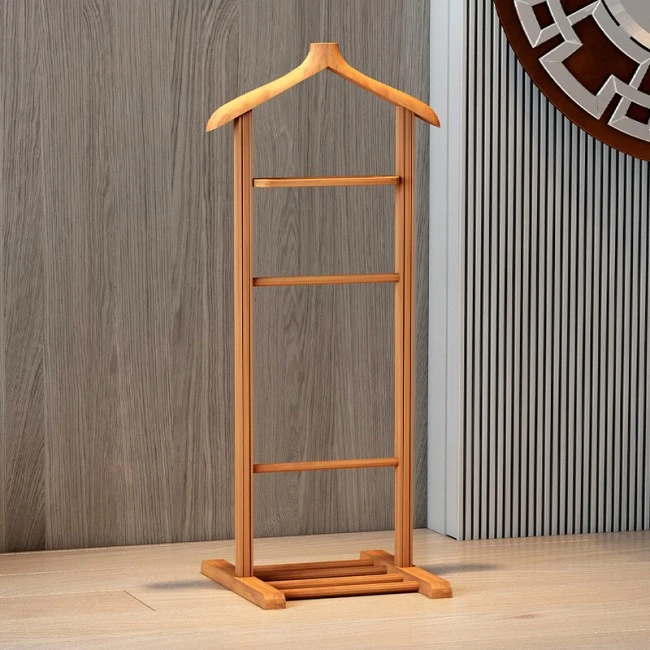 Beta Megapap wooden floor hanger in natural color 48x35x120cm.