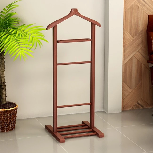Beta Megapap wooden floor hanger in walnut color 48x35x120cm.