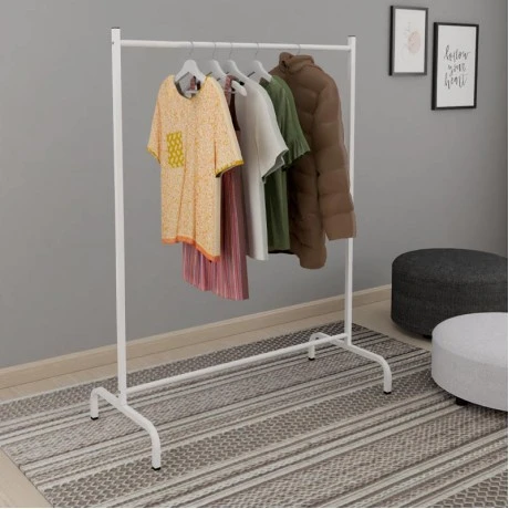 Silman Megapap metallic floor hanger in white color 104x48x137cm.