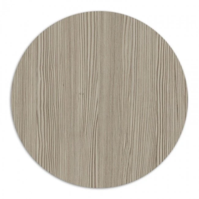Επιφάνεια τραπεζιού με werzalit σε χρώμα wood pine Φ 70εκ