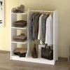 Έπιπλο εισόδου Rozesme Megapap χρώμα λευκό 120x40x135εκ.