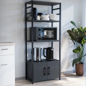 Agero Megapap metallic kitchen stand in anthracite color 56,1x30x138,3cm.