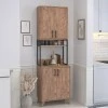 Έπιπλο κουζίνας Sedef Megapap χρώμα pine oak 61x40x202,1εκ.