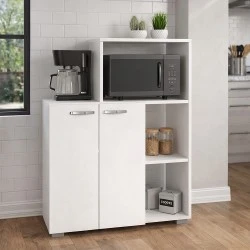 Pars Megapap melamine kitchen cabinet in white color 90x40x123cm. Pars Megapap melamine kitchen cabinet in white color 90x40x123cm.