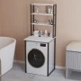 Έπιπλο πλυντηρίου Bobby Megapap χρώμα λευκό 67x60x178εκ.