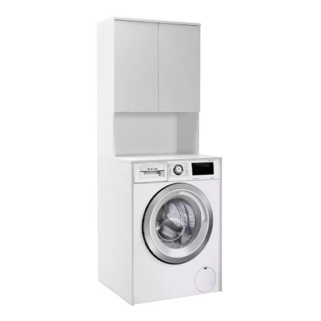 Ceza Megapap melamine washing machine furniture in white color 65x60x182cm.