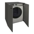 Gray Megapap melamine laundry machine cabinet in anthracite color 70x66x90cm.