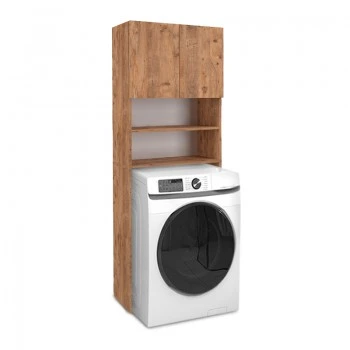 Ramsey Megapap melamine washing machine furniture in pine oak color 65x27x190,6cm.