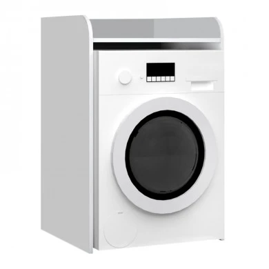 Toren Megapap melamine washing machine furniture in white color 65x60x100cm.