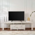 Enclave Megapap melamine TV furniture in marble effect color 180x31.3x50cm.